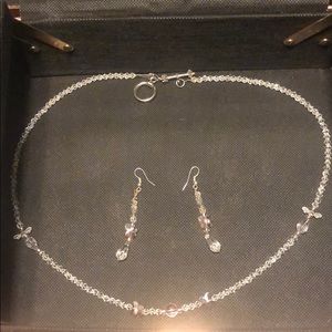 Earrings and matching necklace